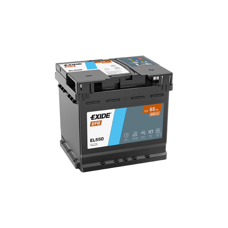 Exide EFB 55Ah 540A 207x175x190-+ Exide EFB 55Ah 540A 207x175x190-+