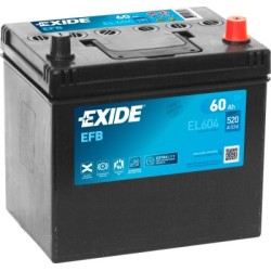 Exide EFB 60Ah 520A 230x173x222 MIINUS-PLUSS- veoauto varuosad- Nordparts