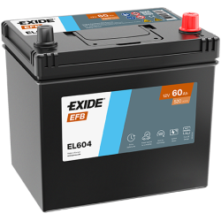 Exide EFB 60Ah 520A 230x173x222-+