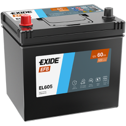 Exide EFB 60Ah 520A 230x173x222+-