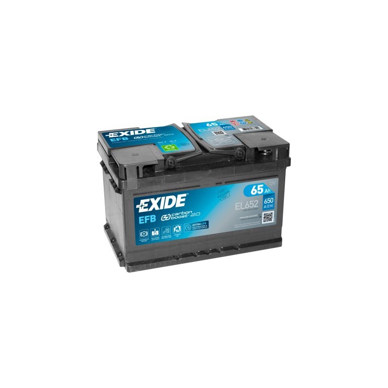 Exide EFB 65Ah 650A 278x175x175-+