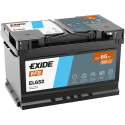 Exide EFB 65Ah 650A 278x175x175-+