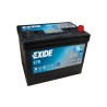 Exide EFB 75Ah 750A 260x173x222-+