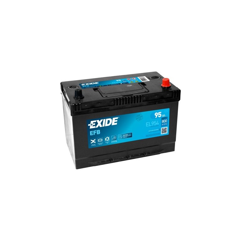Exide EFB 95Ah 800A 306x173x222-+