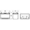 Exide EFB 95Ah 800A 306x173x222+-