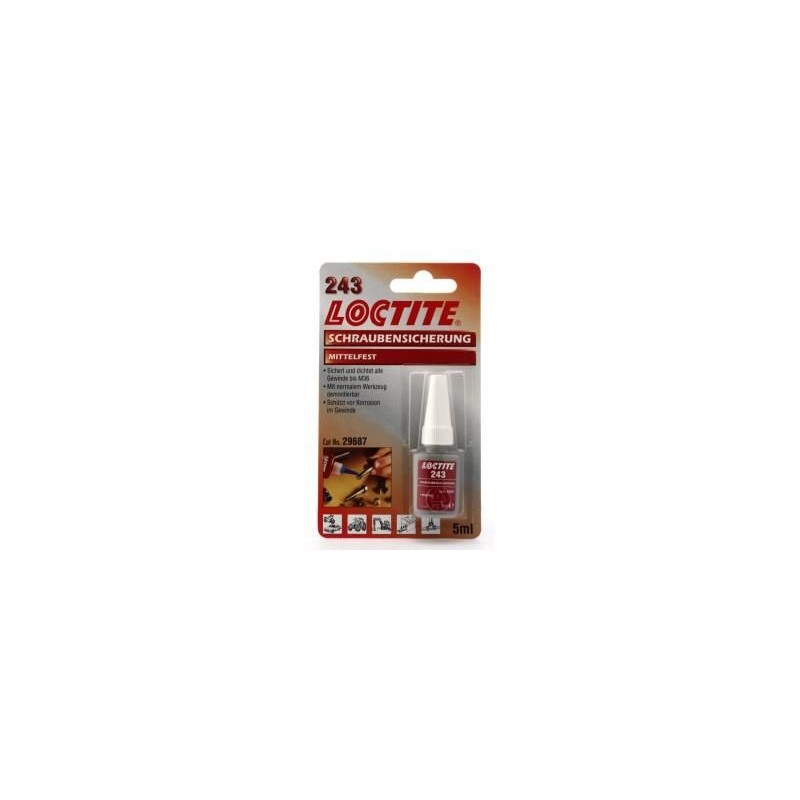 Loctite 243 Threadlocker 5ml medium strength Loctite 243 Threadlocker 5ml medium strength