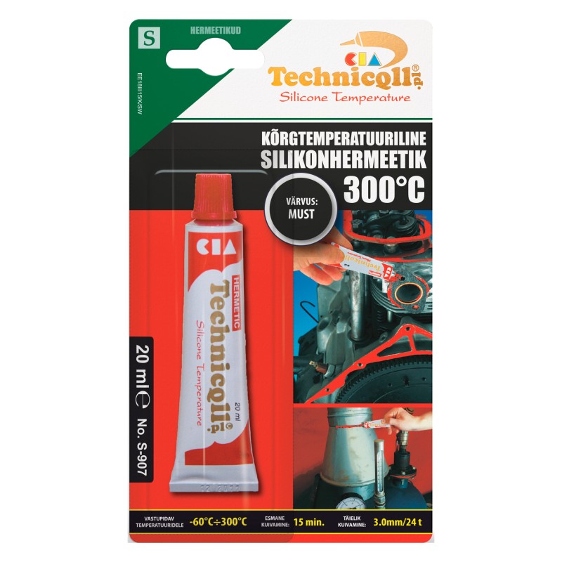 Silikoonhermeetik must 20ml Silikoonhermeetik must 20ml