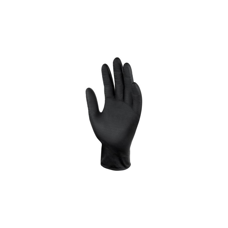 Rubber gloves (L) 80pcs/piece black