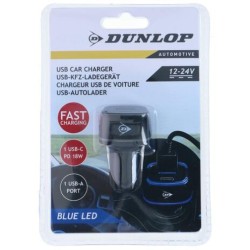 Зарядное устройство USB A+USB C 5V 2.4A 18W 12/24V