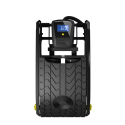 Digital foot pump with 2 cylinders