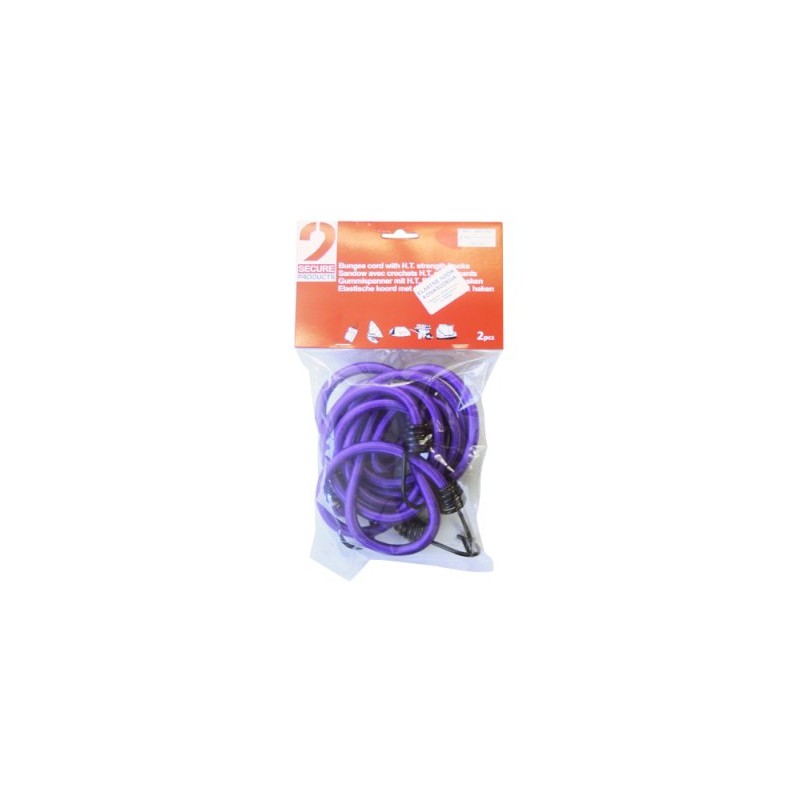 Elastic cord with hooks 2x150cm