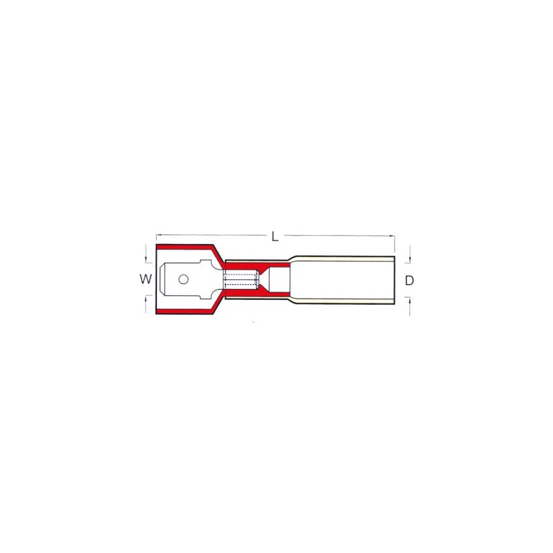 Thermo male lead nozzle (red)
