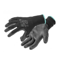 JAGST work gloves PU black nr10(12 pairs)
