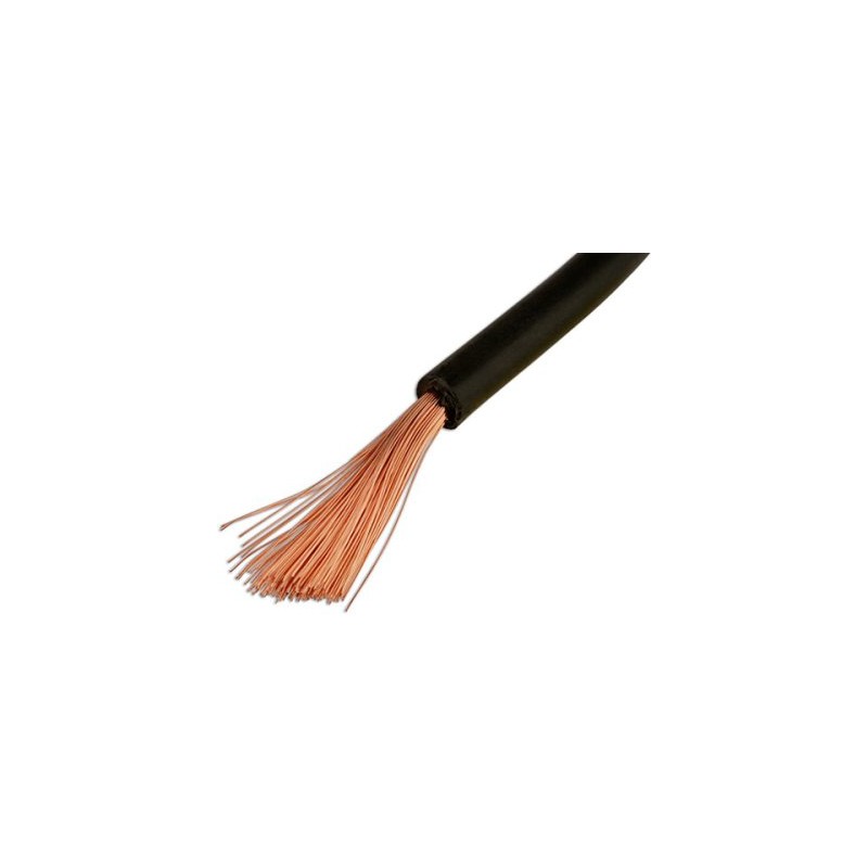 Battery cable black 16mm2 110Amp 10m/roll