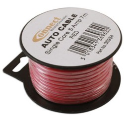 Juhe 7m/5AMP 0.65mmý punane
