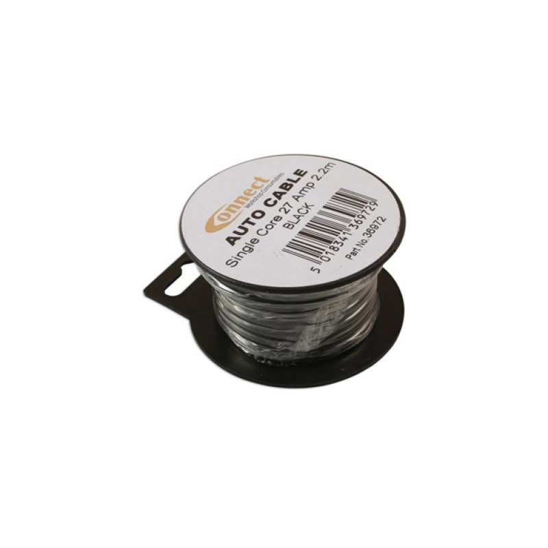 2,2m cable 27A 3mmý black