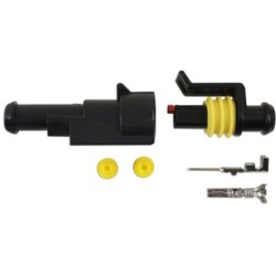 Connector mother+father 1-terminal 6-piece