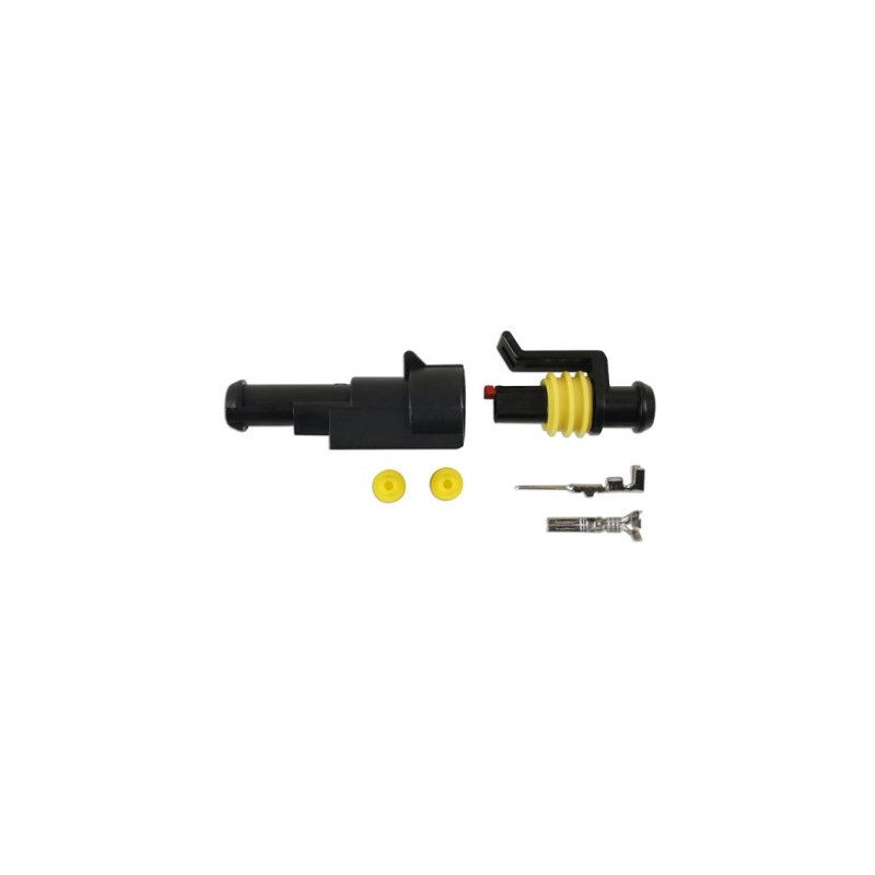 Connector mother+father 1-terminal 6-piece