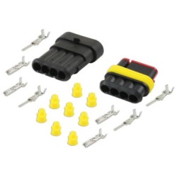 Connector mother+father 4-pin 18-pin