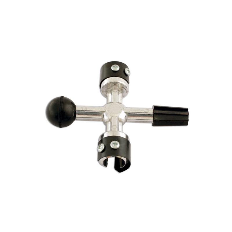 Battery clamp with 4 points