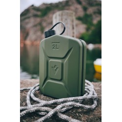 Canister 2L tinplate green Valpro