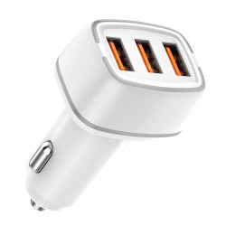 Автомобильное зарядное устройство 2x USB-A + USB-C 32 Вт 12/24 В