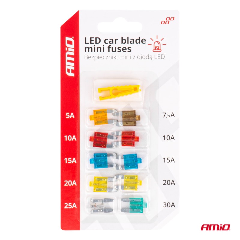 Mini kaitsmete kompl. 10 osa led Mini kaitsmete kompl. 10 osa led
