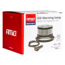 Vilkur 16 LED-i 12/24V oranz magnet