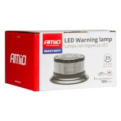 Vilkur 16 LED-i 12/24V oranz valge hajut
