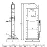 Press 40T jalaga pump+hüdrauliline