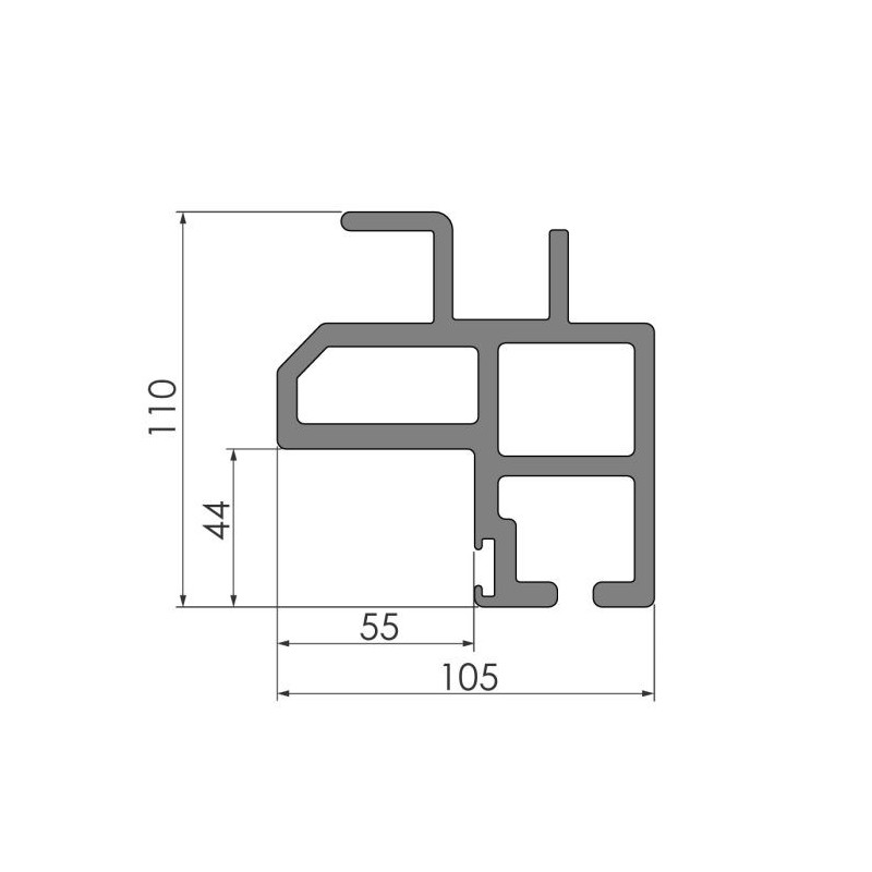 Roof framing 20544 Al / 8500 mm Roof framing 20544 Al / 8500 mm