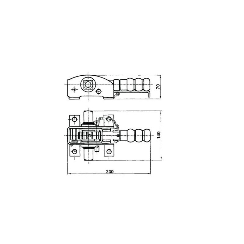 Cardan side tensioner / telescopic arm