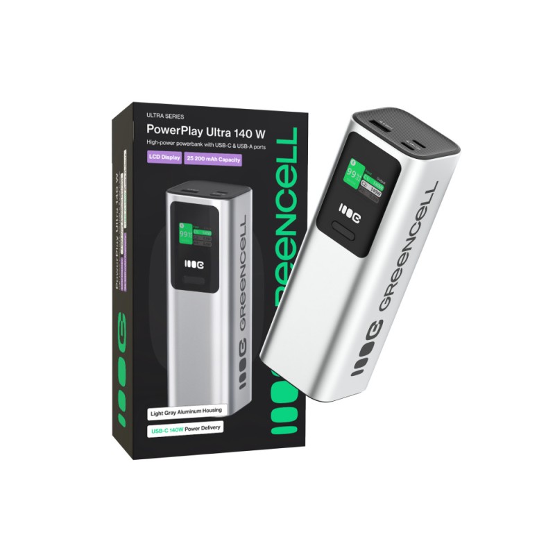 Greencell akupank 25200mAh 140W Greencell akupank 25200mAh 140W