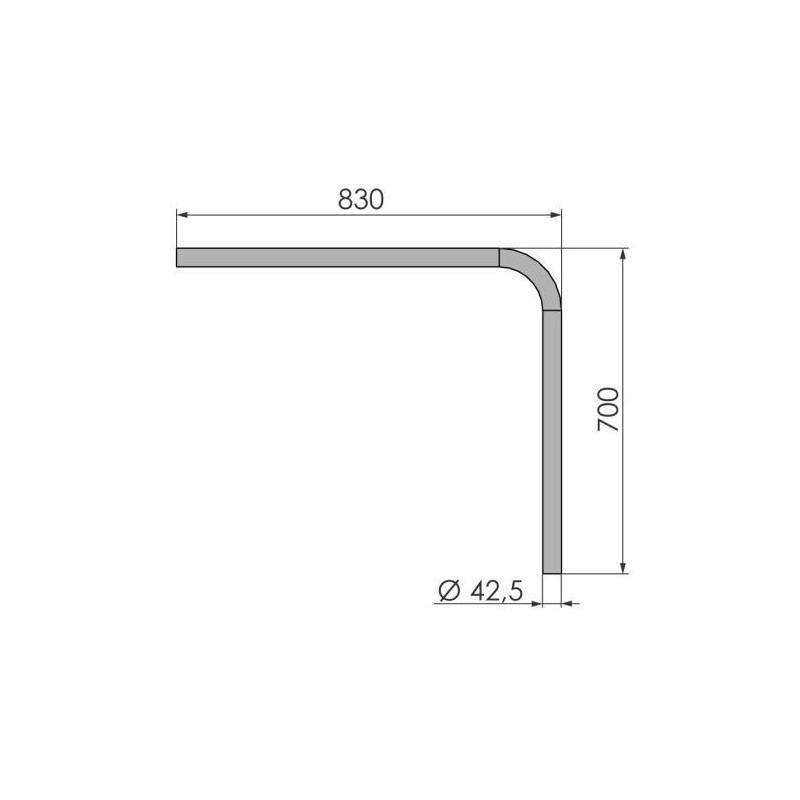Side bar 90° fixing tube | Truck parts | Nordparts