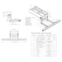 Reguleeritav konsool 1000mm | Veoauto varuosad | Nordparts