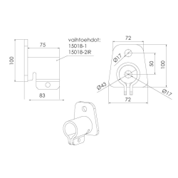 Kinnitusklamber, kruviga kinnitatav | Nordparts