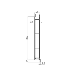 Aluminium profile 125x3200mm | Truck parts | Nordparts
