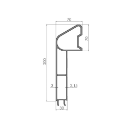 Aluminium profile 125x3200mm | Truck parts | Nordparts