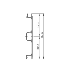 Алюминиевый профиль 125x3200 мм | Nordparts