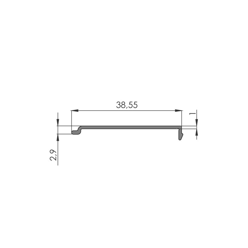 Kaaneprofiil Al 350488 An 0,12/4,3 | Veoauto varuosad | Nordparts