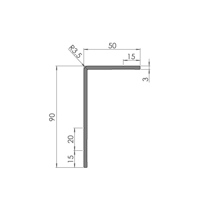 Nurgaprofiil 9989 An 1,05/7,5 | Veoauto varuosad | Nordparts