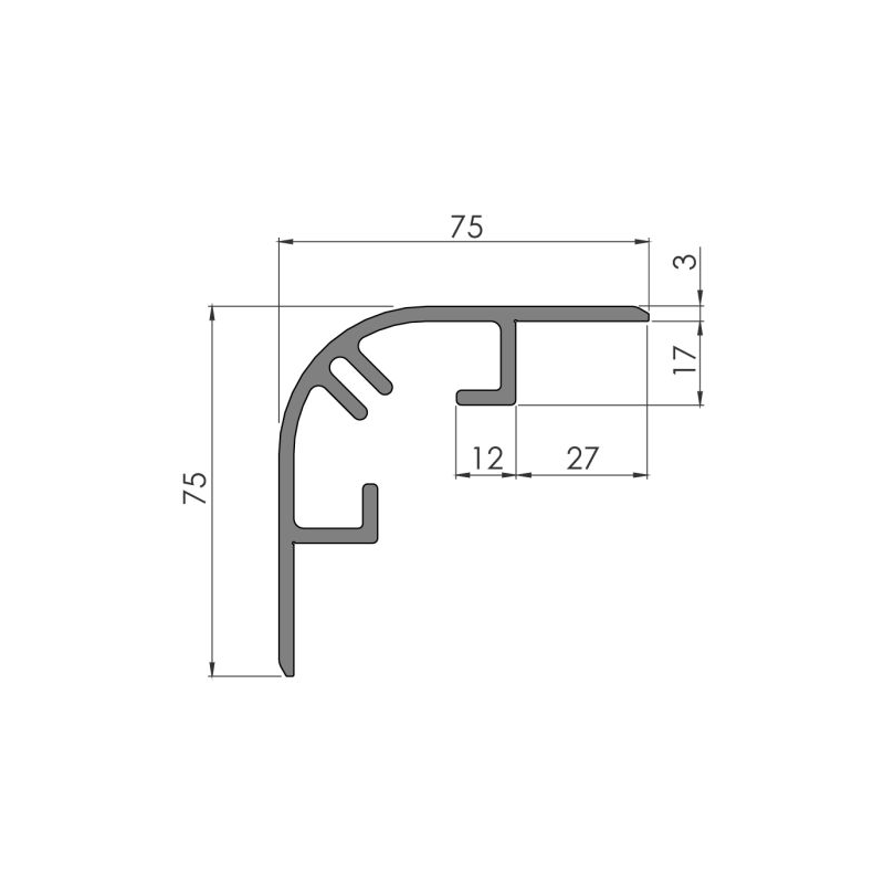 Nurgaprofiil 13849 An 1,67/6,8 | Veoauto varuosad | Nordparts