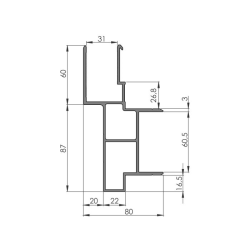 Aluminium profile 125x3200mm | Truck parts | Nordparts