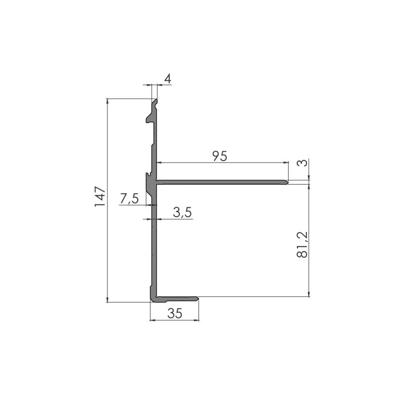 Madalam profiil 357936 An 2,5/8,0 | Veoauto varuosad | Nordparts