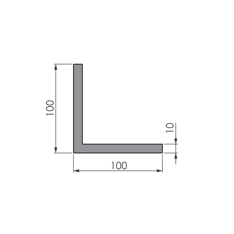 Kulmaprofiili 100x100x10 | Veoauto varuosad | Nordparts