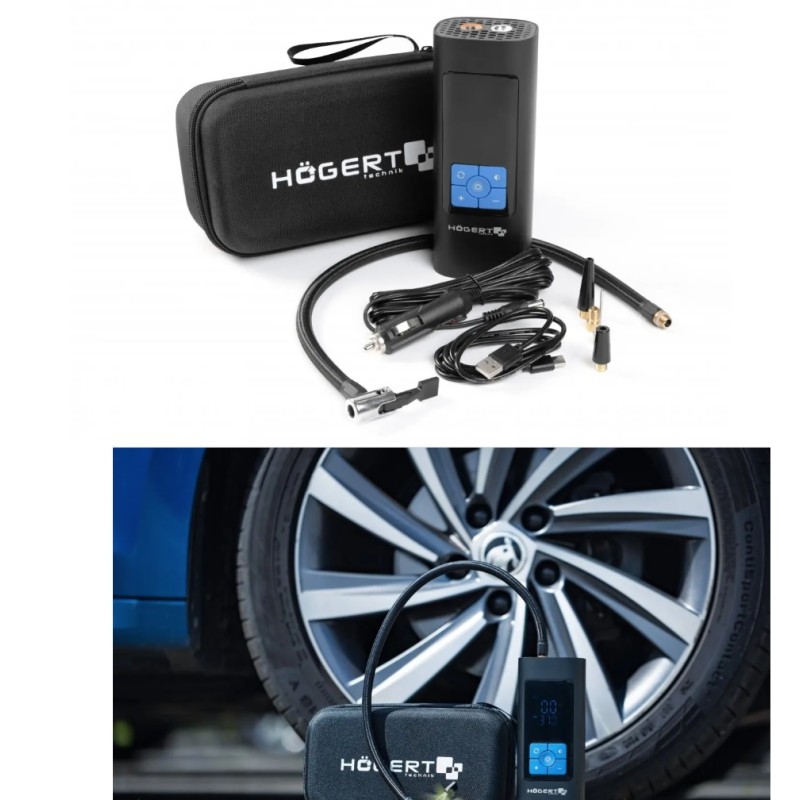 Autokompressor akuga 12V 80W+valgustus