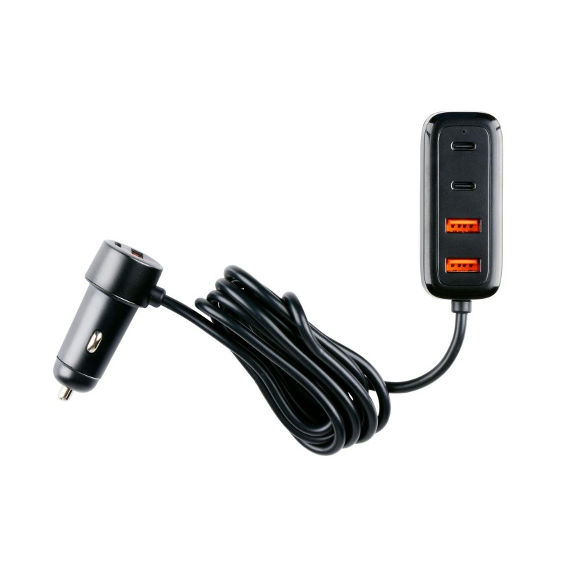 Autolaadija 12-24V USB A+C  jaoturiga