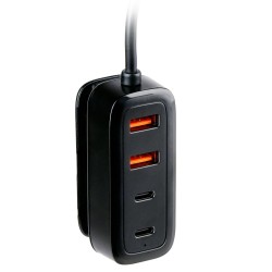 Autolaadija 12-24V USB A+C  jaoturiga