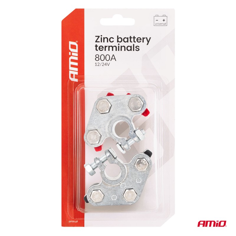 Tsinksulamist akuklemmid 800A 2 tk