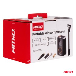 Kaasaskantav õhukompressor LED 40W USB C